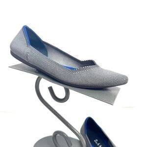 Rothys The Point Gray Knit Flats Shoes Size 7
